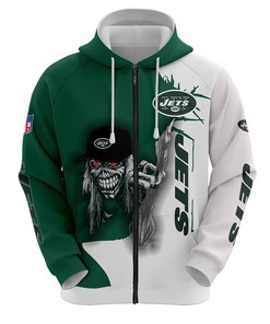 Ultra Death Graphic Gift Hoodie - All Over Print 3D Hoodie For New York Jets Fans Halloween