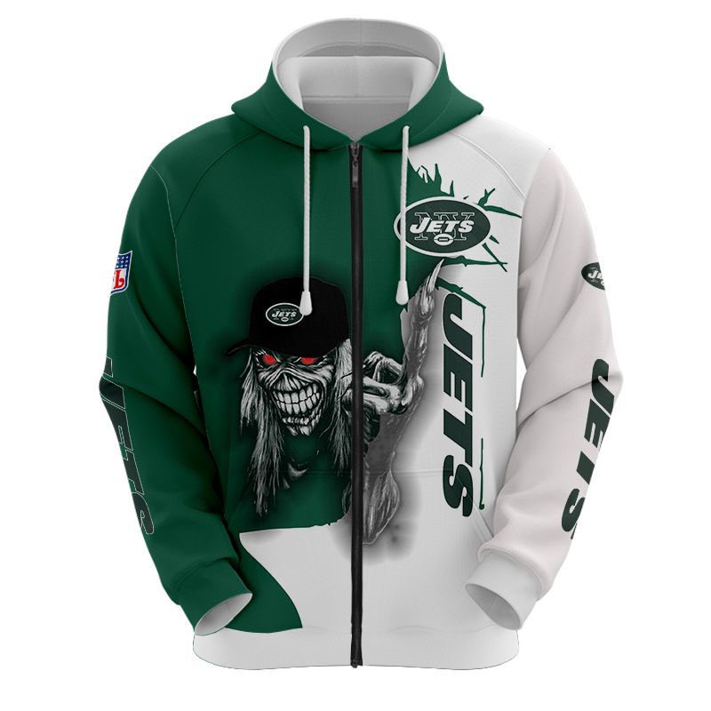Ultra Death Graphic Gift Hoodie - All Over Print 3D Hoodie For New York Jets Fans Halloween