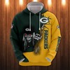 Ultra Death Graphic Green Bay Packers All Over Print Hoodie, Halloween Gift For Fans