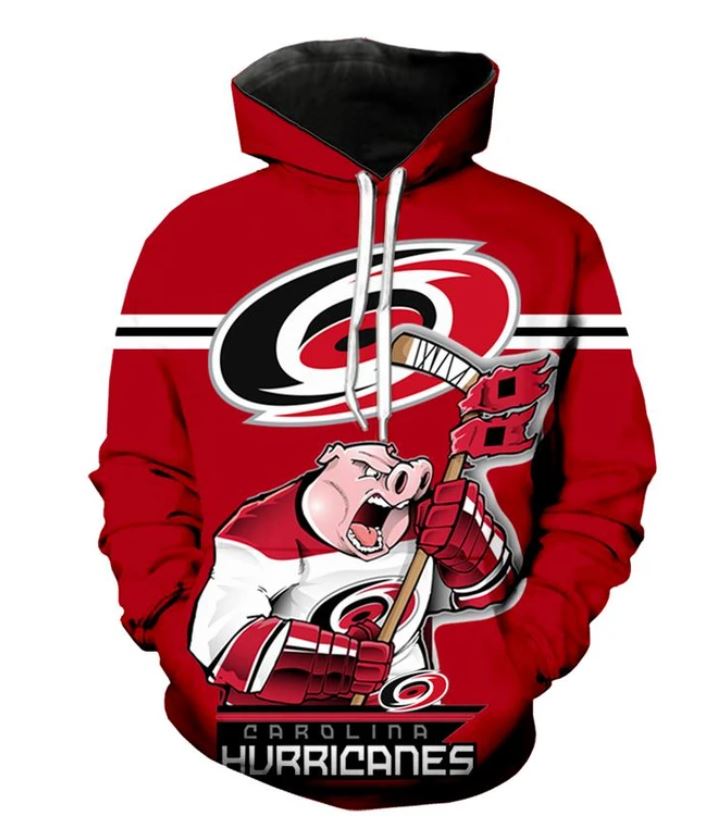 Ultra-Cool 3D Long Sleeve Hoodie - Carolina Hurricanes Nhl Fans Gift
