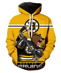 Ultra-Cool Long Sleeve All Over Print Boston Bruins Hoodie 3D Gifts For Fans