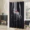 Under The Sea Seashell Shower Curtain - Blue Seaside Ocean Fabric Print