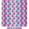 Underwater Beauty on Pink Mermaid Scales Shower Curtain for a Kid-Friendly Bathroom