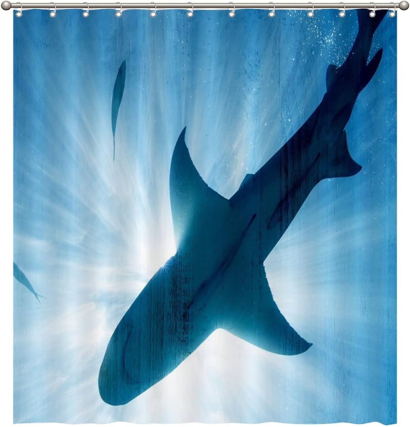 Underwater Creature Art Shower Curtain - Vibrant Sea Life Bathroom Decor