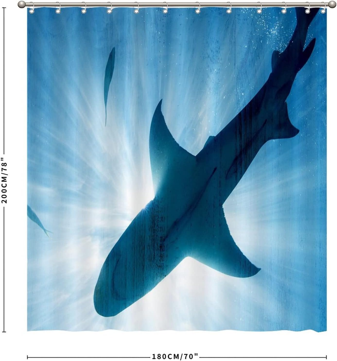 Underwater Creature Art Shower Curtain - Vibrant Sea Life Bathroom Decor