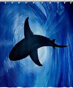 Underwater Life Shower Curtain - Colorful Aquatic Creature Bathroom Decor