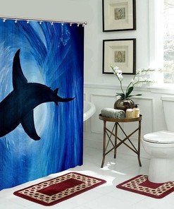 Underwater Life Shower Curtain - Colorful Aquatic Creature Bathroom Decor