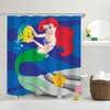 Underwater Little Mermaid Fabric Bathroom Shower Curtain