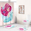 Underwater Mermaid Art Design Fabric Shower Curtain for Bathroom Decor