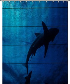 Underwater World with Sea Creatures Shower Curtain - Ocean Bathroom Decor