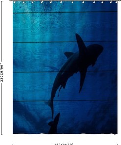 Underwater World with Sea Creatures Shower Curtain - Ocean Bathroom Decor