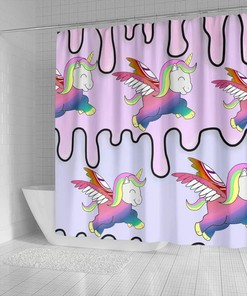 Unicorn Print Shower Curtain For A Magical Bathroom