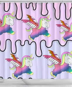 Unicorn Print Shower Curtain For A Magical Bathroom