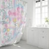 Unicorn Rainbow Shower Curtain for a Whimsical Girl's Bathroom