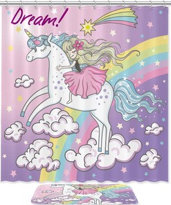Unicorn Shower Curtain - A Beautiful Addition To Your Bathroom Decorr