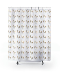 Unicorn Shower Curtain for Magical Bathroom Decor, 72x72 - Kids Bathroom Shower Curtains