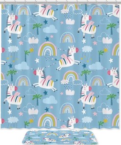 Unicorns Waterproof Shower Curtain For A Whimsical Bathroom
