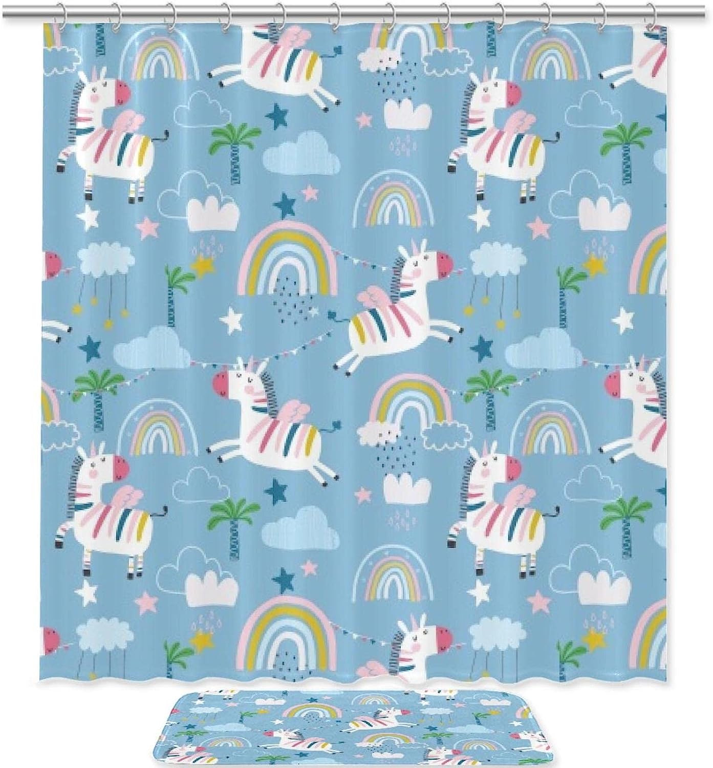Unicorns Waterproof Shower Curtain For A Whimsical Bathroom