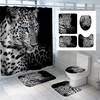 Unique 3D Tiger Animal Bathroom Shower Curtain Lid For Your Bathroom