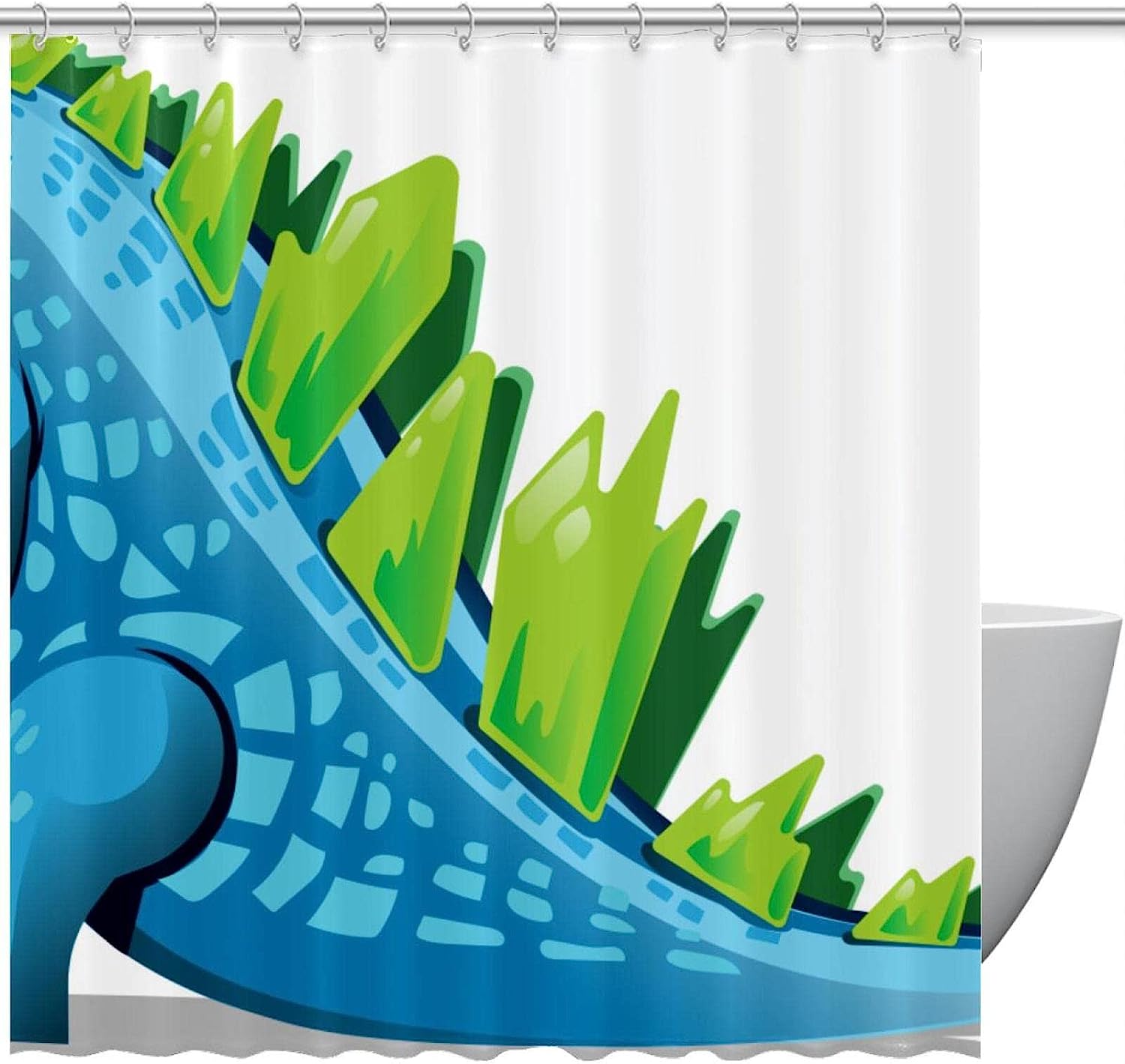 Unique And Chic Dinosaur Shower Curtain For A Stylish And Modern Bathroom Decor