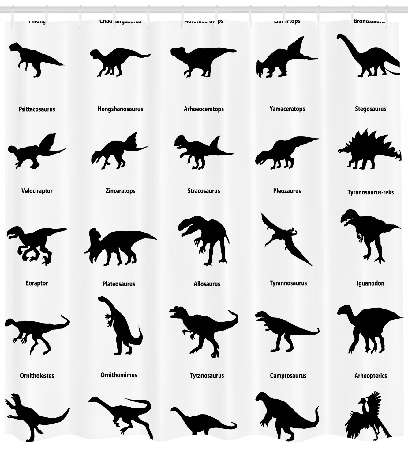 Unique And Fun Evolution Of Wildlife Print Dinosaur Shower Curtain For A Playful And Nostalgic Bathroom Decor - Image 4