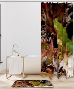 Unique And Fun Frog Waterproof Fabric Shower Curtain - A Perfect Addition To Your Bathroom Decor