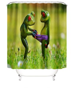 Unique And Fun Frog Waterproof Shower Curtain - A Perfect Addition To Your Bathroom Decor