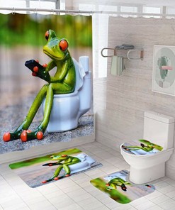 Unique And Interesting Frog Shower Curtain For Bathrooms - Add Some Fun To Your Bathroom Decor