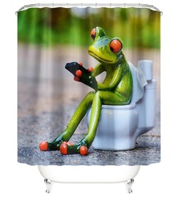 Unique And Interesting Frog Shower Curtain For Bathrooms - Add Some Fun To Your Bathroom Decor