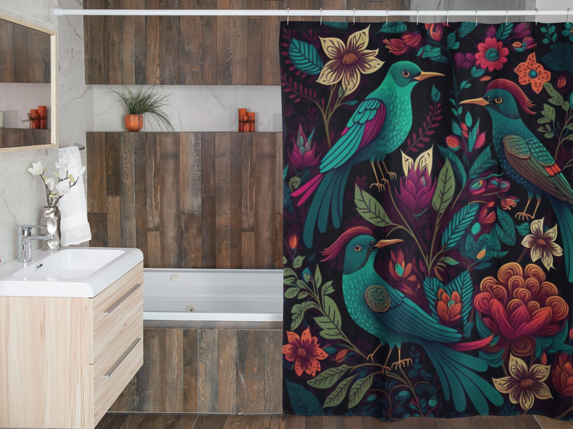 Unique Animal Shower Curtain, Elegant And Eye-Catching Addition To Your Bathroom