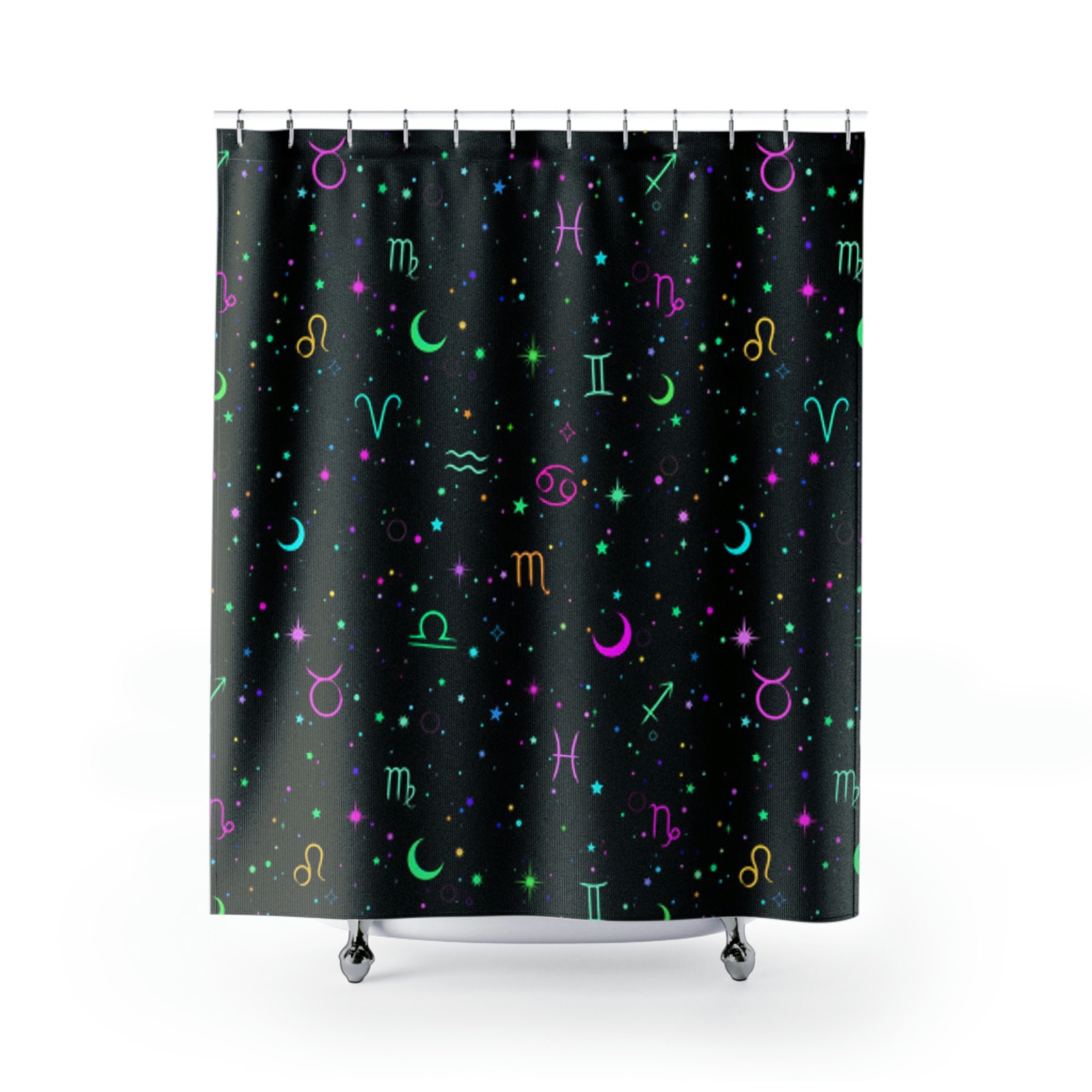 Unique Astrology Print Shower Curtain For Bathroom