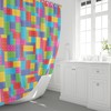 Unique Bausteine Kinder Duschvorhang Shower Curtain For Kids Bathroom With Colorful Building Blocks Design