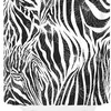 Unique Black And White Geometry Zebra Pattern Print Shower Curtain For Bathroom With 3D Design