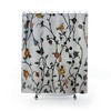 Unique Boho Flower Shower Curtain With Spring Botanical Design For Decorative Bathroom