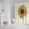 Unique Boho Sunflower Shower Curtain for Eye-catching Bathroom Decor