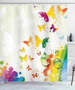 Unique Butterfly Shower Curtain - Bathroom Decor