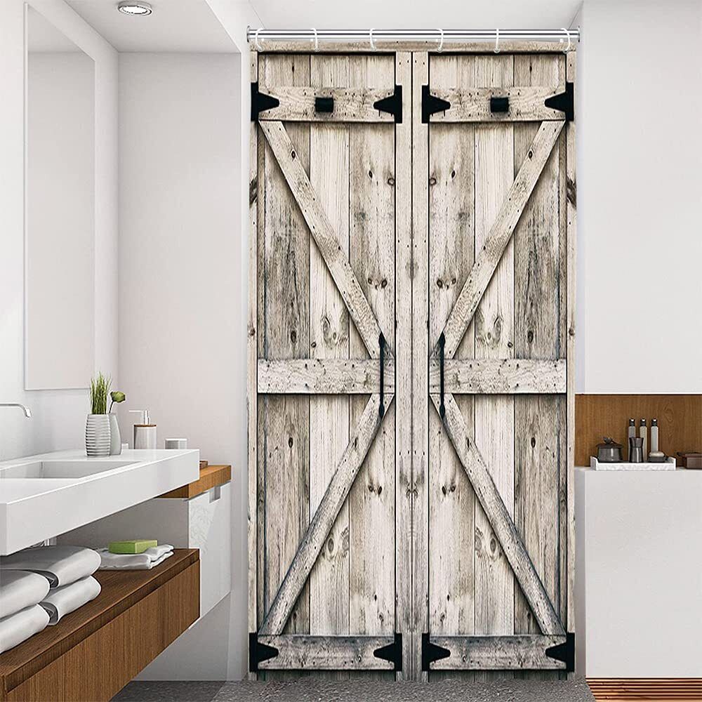 Unique Camper Shower Curtain Featuring A Cool Print, Ideal For Adding Some Personality To Your Bathroom Decor