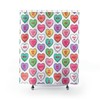 Unique Candy Conversation Hearts Shower Curtain For Valentine'S Day Home Decor
