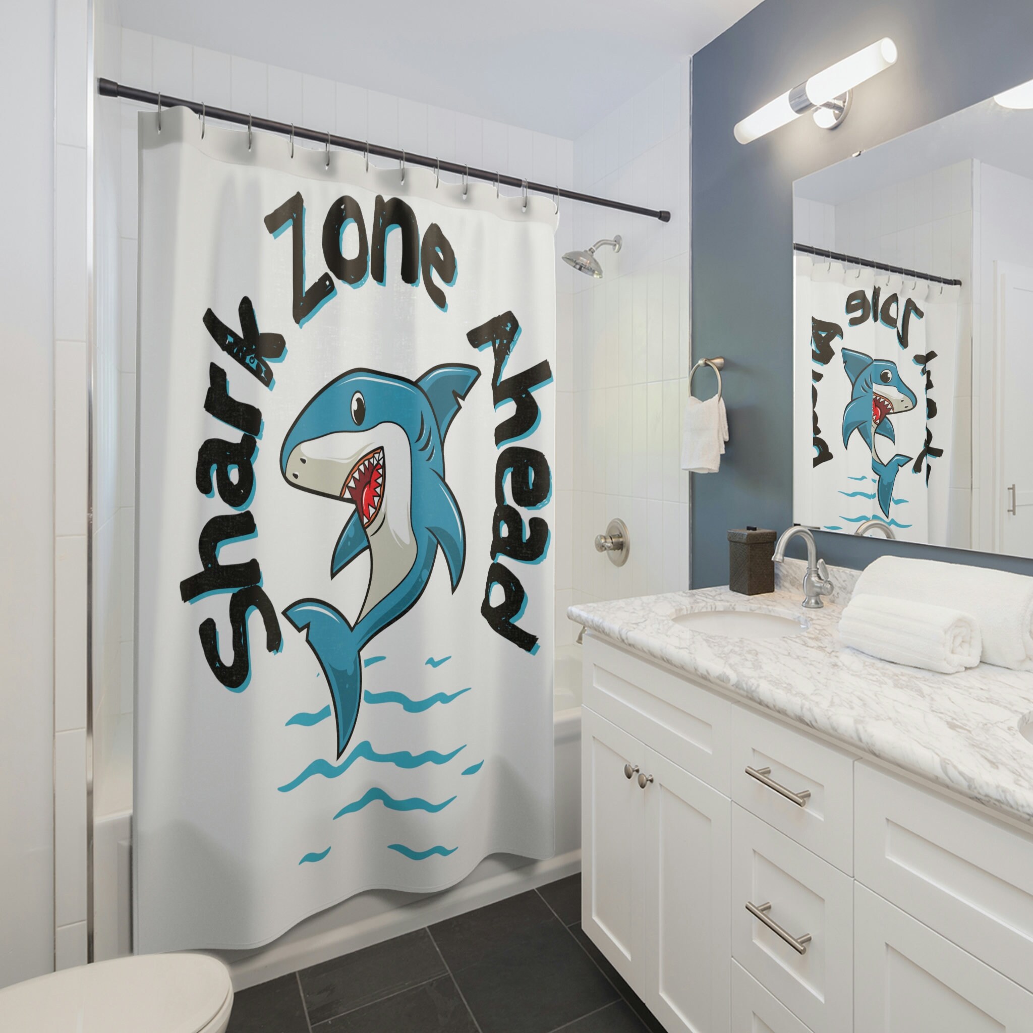 Unique Cute Shower Curtain Modern Bathroom Decoration Gift for Him