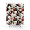 Unique Design Halloween Skull Pattern Shower Curtain In Gothic Style