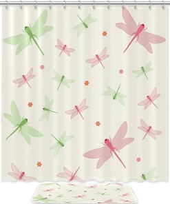Unique Dragonfly Shower Curtain To Add Depth To Your Bathroom