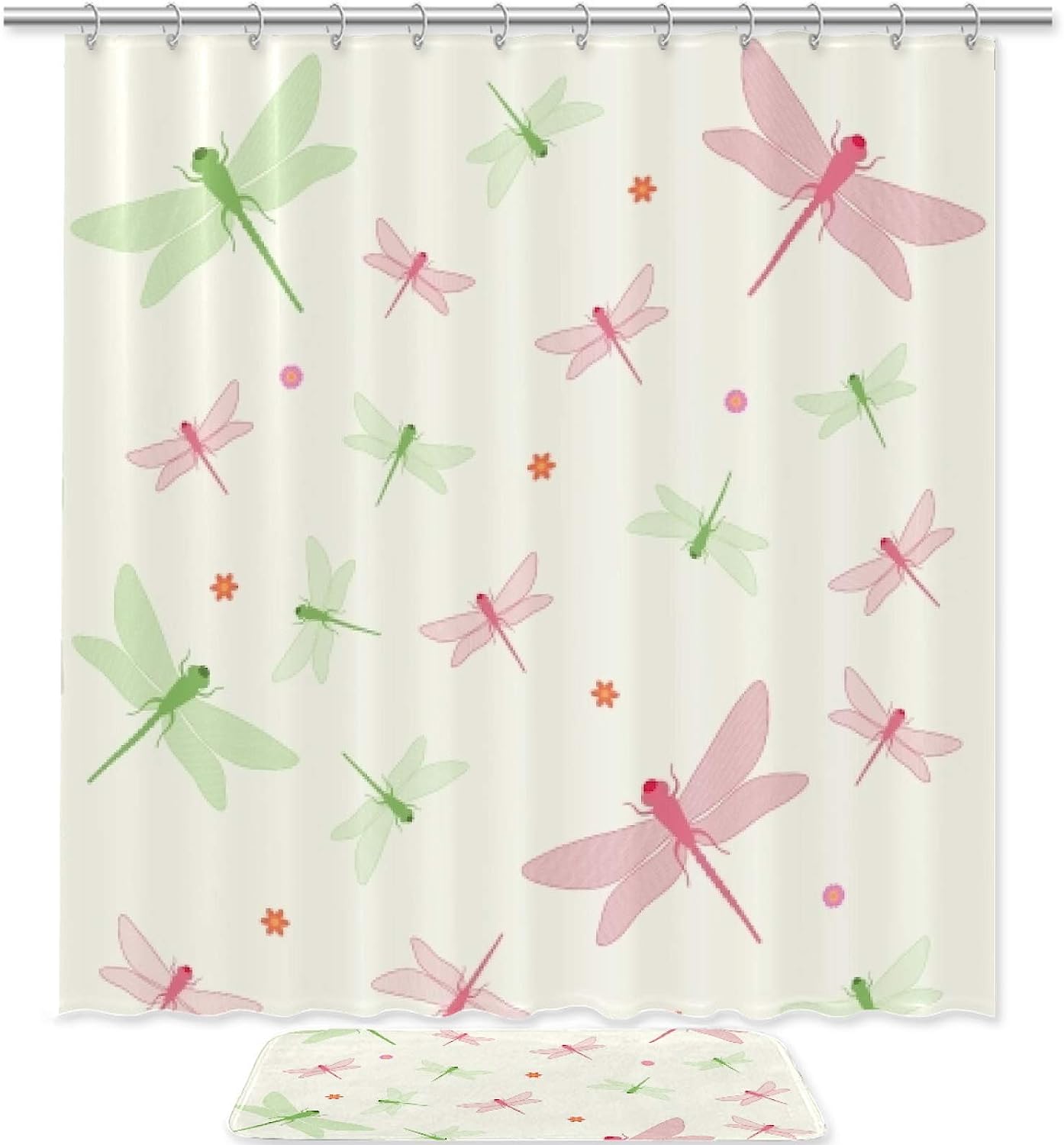 Unique Dragonfly Shower Curtain To Add Depth To Your Bathroom
