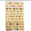 Unique Duckies Print Shower Liner, Lightweight with 12 Rustproof Metal Grommet Holes Shower Curtain 