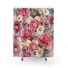 Unique Floral Print Skull Shower Curtain For A Bold Statement In Your Bathroom
