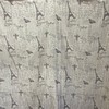 Unique French Shower Curtain With Silky White Fabric And Iconic Parisian Symbols - A Cool Addition To Your Bathroom