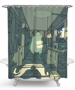 Unique Frog Home Shower Curtain - Add Some Whimsy To Your Bathroom Decor