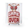Unique Game Over Shower Curtain Bathroom Decor