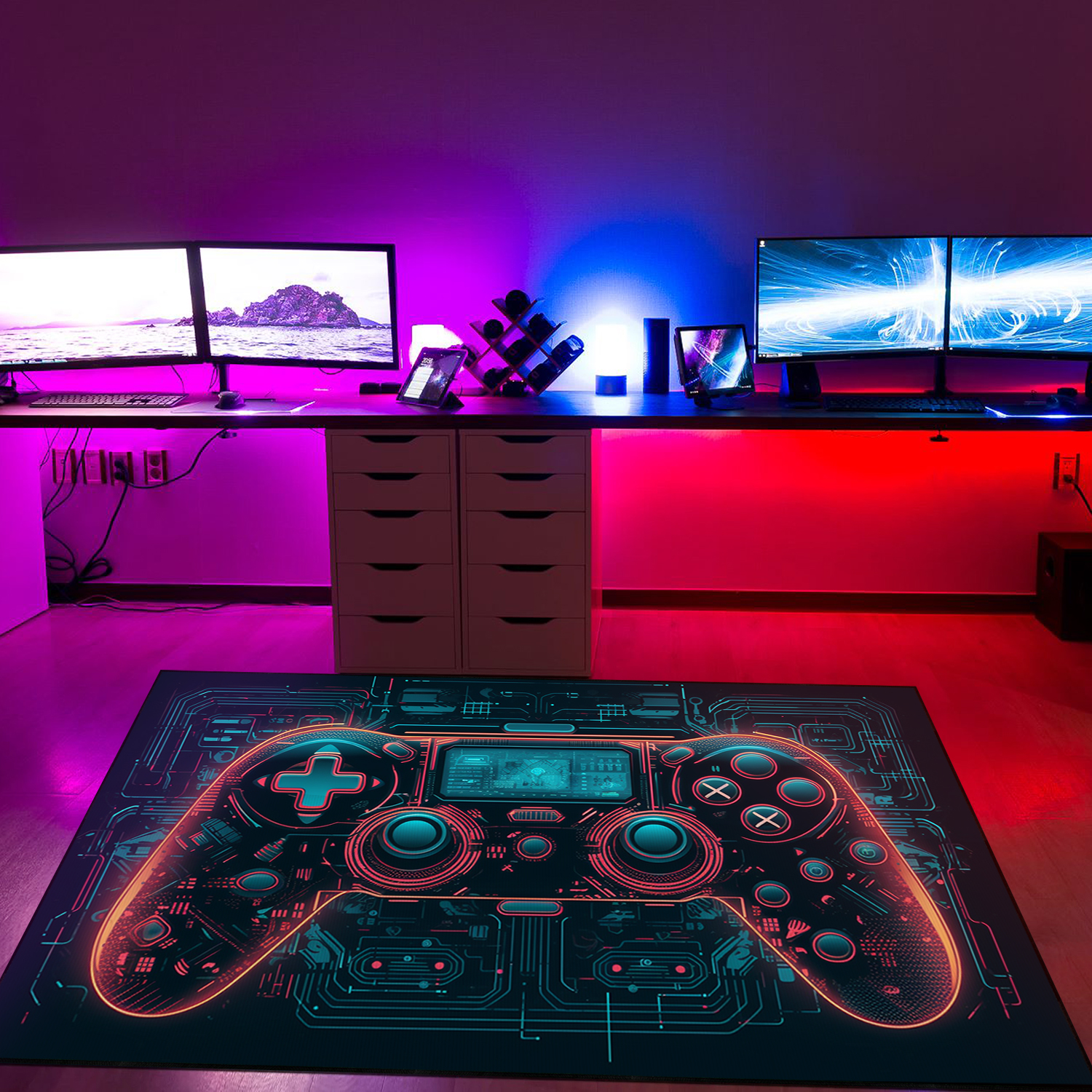 Unique Game Room Carpet for Teen Boys - Personalized Gamer Gift - Image 3