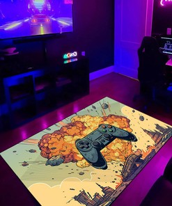 Unique Game Room Themed Area Rugs for Boys - Personalized with Name or Quotes