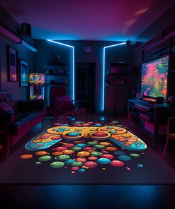 Unique Game Room with Customizable Vintage Game Room Decor for Teen Boys